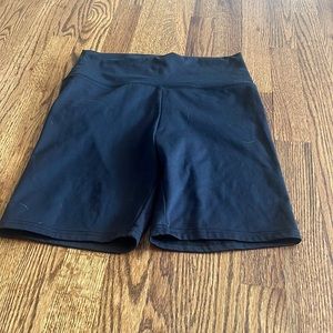 Black tight biker shorts